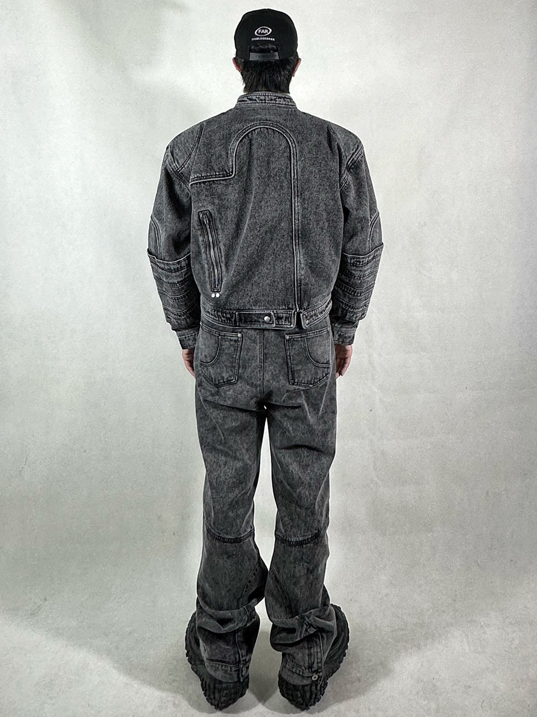 WoosterArchive | Oversized Layer Sleeves Aged Biker Jacket - PSYLOS 1, WoosterArchive | Oversized Layer Sleeves Aged Biker Jacket, Men's Wear, WoosterArchive, PSYLOS 1
